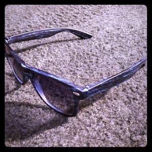 Premium Blue Handcrafted Wooden Sunglasses